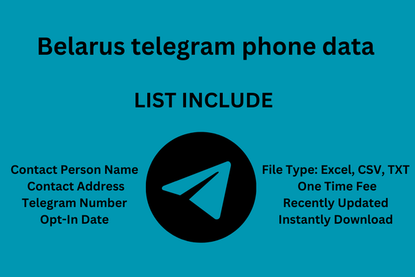 Belarus telegram phone data